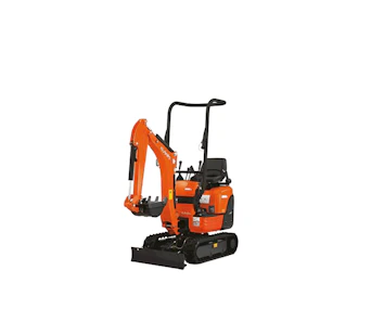 minibagger kubotka K008 online mieten minibagger kubotka k008 schraeg von vorne