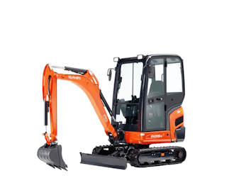 minibagger kubota kx019 von der seite