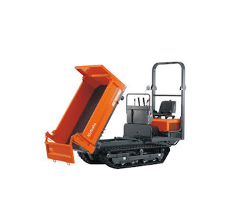 raupendumper kubota kc100 mulde gekippt