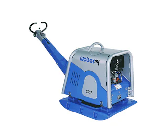 Flächenrüttler Weber CR 8 online mieten flaechenruettler Weber CR 8 schraeg von der seite