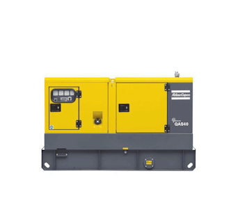 stromerzeuger atlas copco qas 40 von vorne