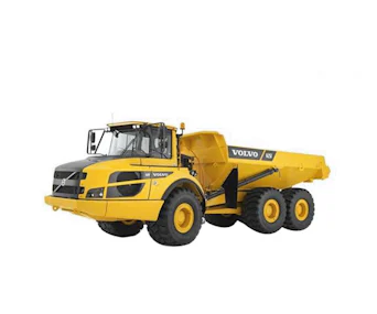 Raddumper Volvo A 25F online mieten raddumper volvo a 25f schraeg von der seite