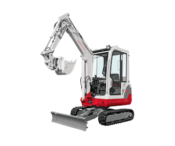 minibagger takeuchi tb 219 schraeg von der seite