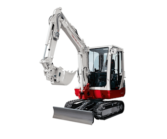 minibagger takeuchi tb 228 schraeg von der seite