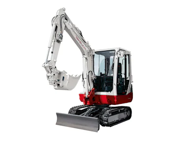 Minibagger Takeuchi TB 228 online mieten minibagger takeuchi tb 228 schraeg von der seite