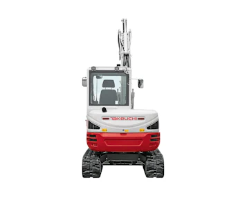 minibagger takeuchi tb 250 von vorne