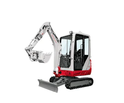 minibagger takeuschi tb 216 schraeg von der seite