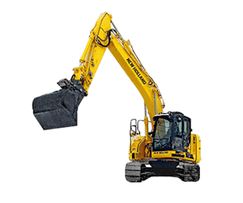 raupenbagger new holland e260c sr von vorne