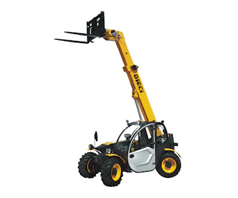 Teleskopstapler Dieci Apollo 26.6 online mieten teleskoplader dieci apollo 26 6 schraeg von der seite