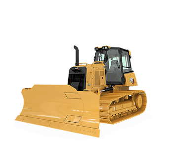 kettendozer caterpillar cat d4 schraeg von der seite