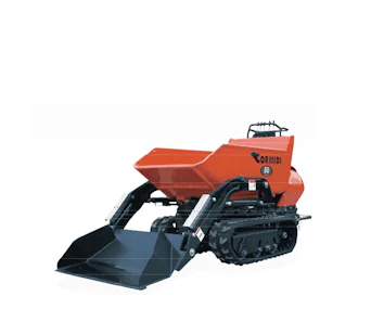 Raupendumer Cormidi D650 online mieten raupendumper cormidi d650 schraeg von der seite