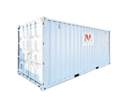 Lagercontainer Mx20 von Mobilbox mobilbox lagercontainer mx20 von der seite