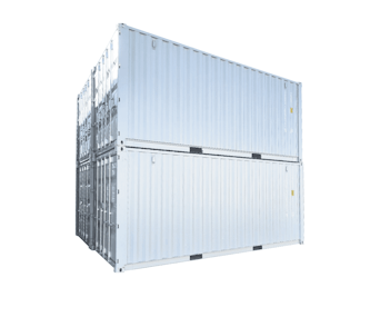 mobilbox lagercontainer mx20 vier stück übereinander