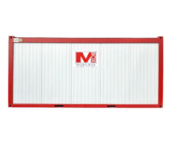 Bürocontainer MB20 von Mobilbox Seitenansicht Bürocontainer MB20 von Mobilbox