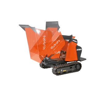 raupendumper kubota kx070hv schraeg von vorne