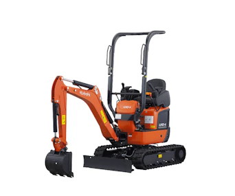 minibagger kubota u10 schraeg von vorne
