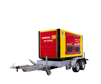Zeppelin Stromerzeuger GEPX 88 stromaggregat zeppelin power systems gepx 88 4 de schraeg von der seite