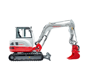 midibagger takeuchi tb145 von der rechten seite