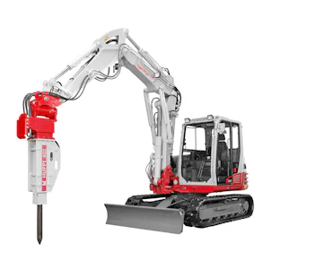 Midibagger Takeuchi TB290 online mieten bagger takeuchi tb290 mit hydraulikhammer