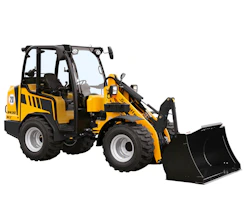 radlader schaeffer 2430slt von der seite