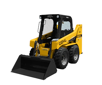 radlader atlas r135 von vorne