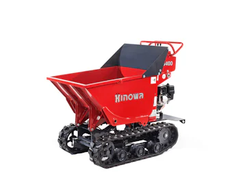 Minidumper Hinowa HS400 online mieten minidumper hinowa hs400 schraeg von der seite