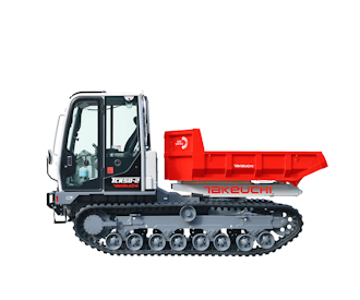  raupentransporter takeuchi tcr50 von der seite