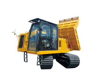 Raupentransporter Morooka 1500 VDR online mieten raupentransporter morooka mst1500 von vorne