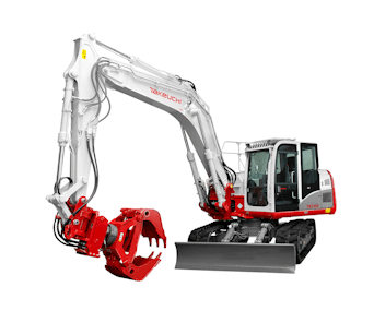 bagger takeuchi tb1140 mit greifer