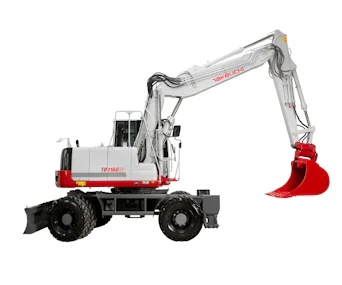 bagger takeuchi tb1160w von der rechten seite