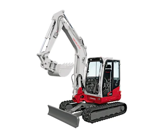 Takeuchi TB260 midibagger takeuchi tb 260 schraeg von vorne