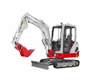 bagger takeuchi tb225 von der linken seite