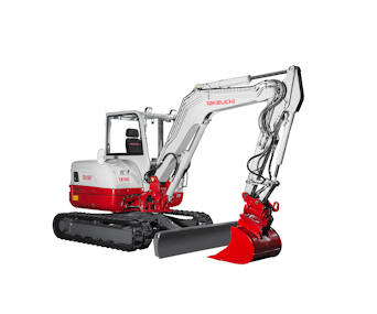 bagger takeuchi tb260e mit greifer