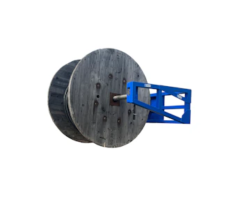 Tibatek Kabelmaster KMR2000 online mieten tibatek kabelmaster KMR2000 mit kabelrolle für anwendung mit radlader