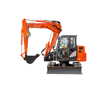 Midibagger Hitachi ZX 85 USB online mieten midibagger hitachi zx 85 usb von der seite