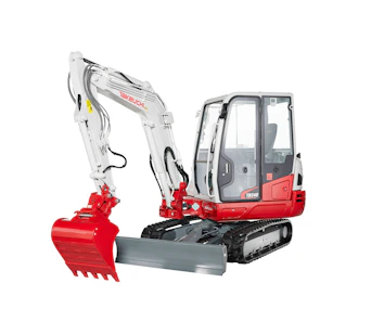 bagger takeuchi tb240 von der linken seite