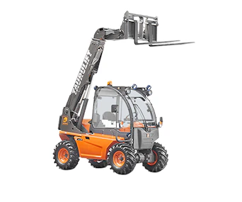 Teleskoplader AUSA T144h online mieten teleskoplader ausa t144h von der seite