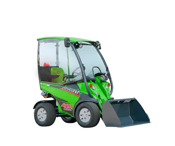 Kompaktradlader AVANT 225 online mieten kompaktradlader avant 225 von der seite mit schaufel