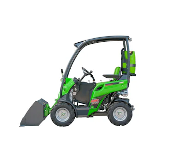 Kompaktradlader AVANT 225 online mieten kompaktradlader avant 225 von der seite mit schaufel