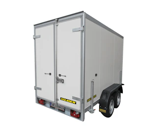 Humer Kühlanhänger 1A humer kuehlanhaenger von hinten