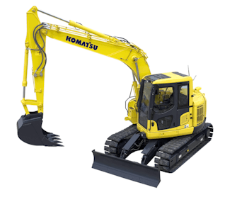 komatsu pc138 us von der seite