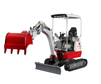 bagger takeuchi tb215r von vorne schraeg