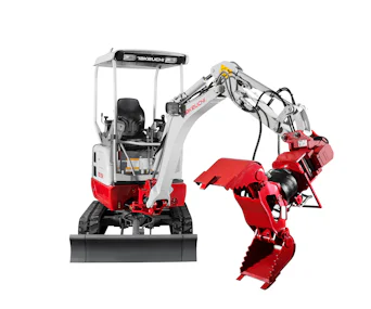 Bagger Takeuchi TB215R online mieten bagger takeuchi tb215r mit greifer