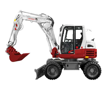 bagger takeuchi tb295w seitenansicht links