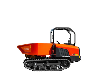 Raupendumper Kubota KC300HR online mieten raupendumper kubota kc300hr von der seite