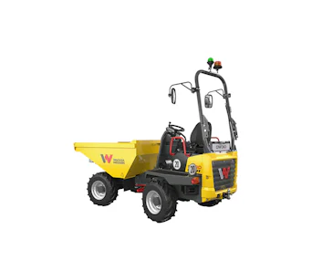 Raddumper Wacker Neuson DW30 online mieten raddumper wackerneuson dw30 schraeg von hinten