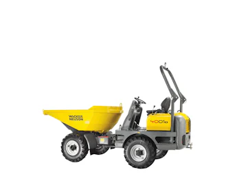 Raddumper Wacker Neuson 4001S online mieten raddumper wackerneuson 4001s schraeg von hinten