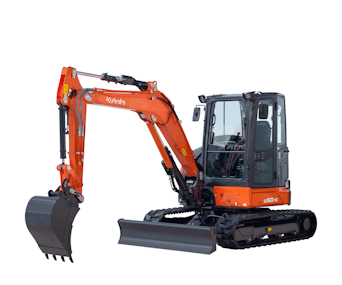 minibagger kubota u50 schraeg von vorne