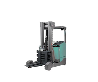 Jungheinrich ETV 325 elektro schubmaststapler etv325 schraeg von vorne