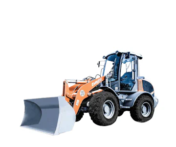 Radlader Weycor AR480 online mieten radlader weycor ar480 schraeg von vorne
